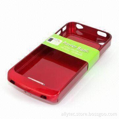 Portable Power Bank for Apple's iPhone 4, with 2,200mAh Capacity, Available in Red